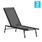 Flash Furniture Black/Black Adjustable Chaise Lounge JJ-LC326-BLK-BLK-GG - alternate 4